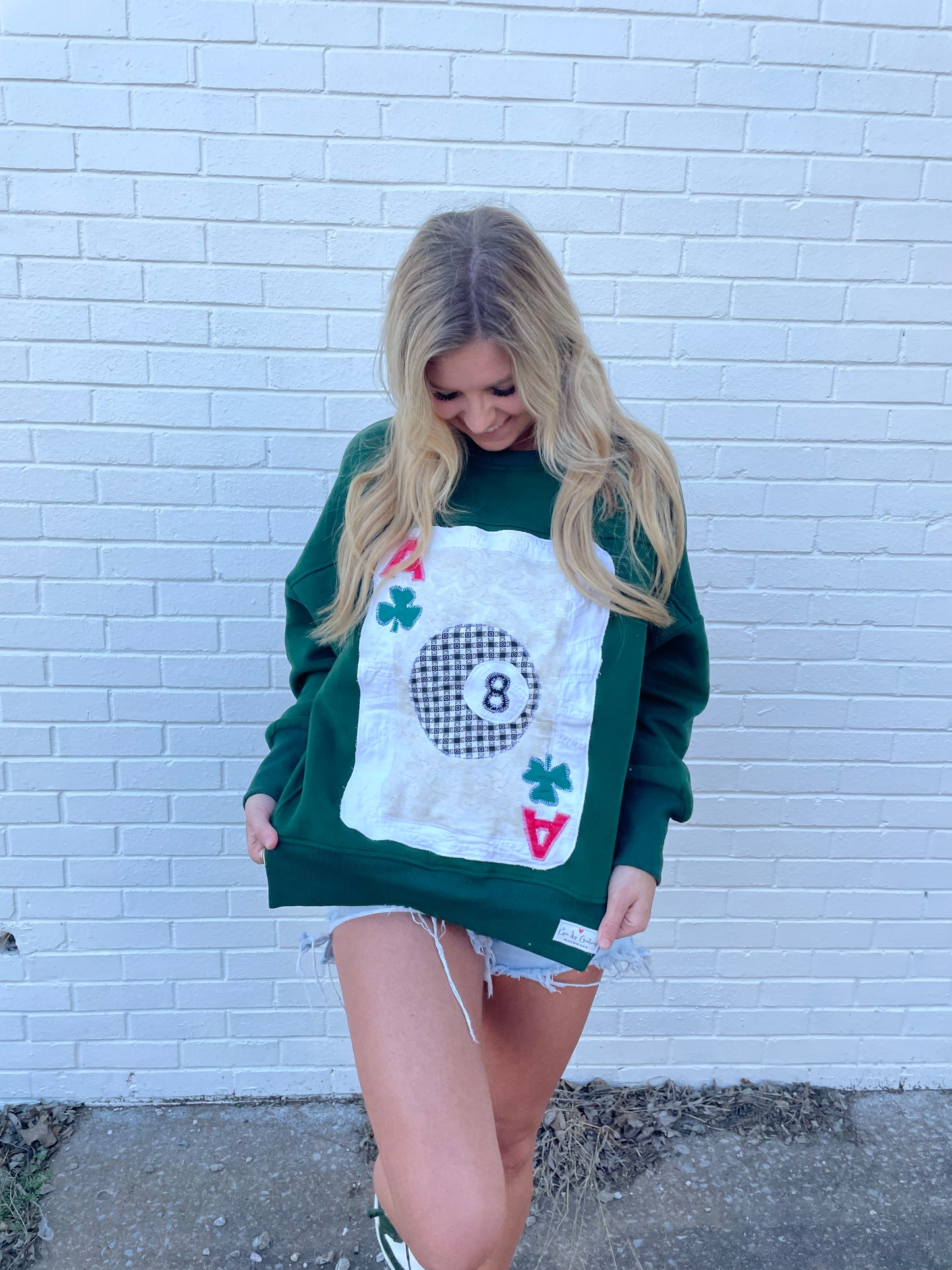 Magic Eight Ball Sweatshirt-Green