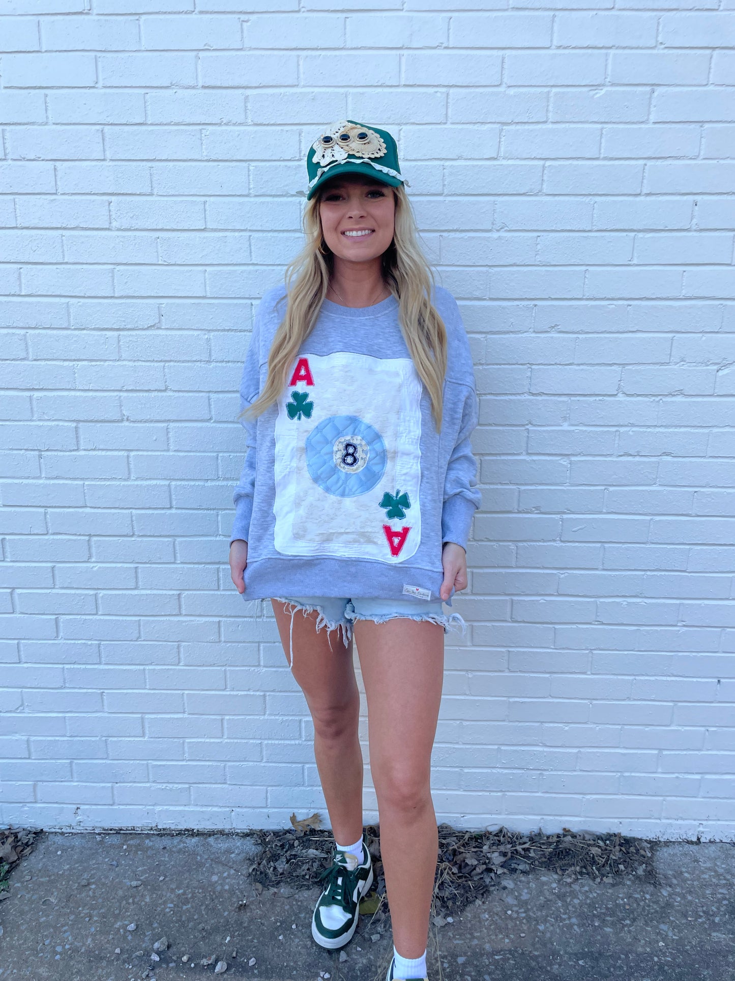 Magic Eight Ball Sweatshirt-Grey