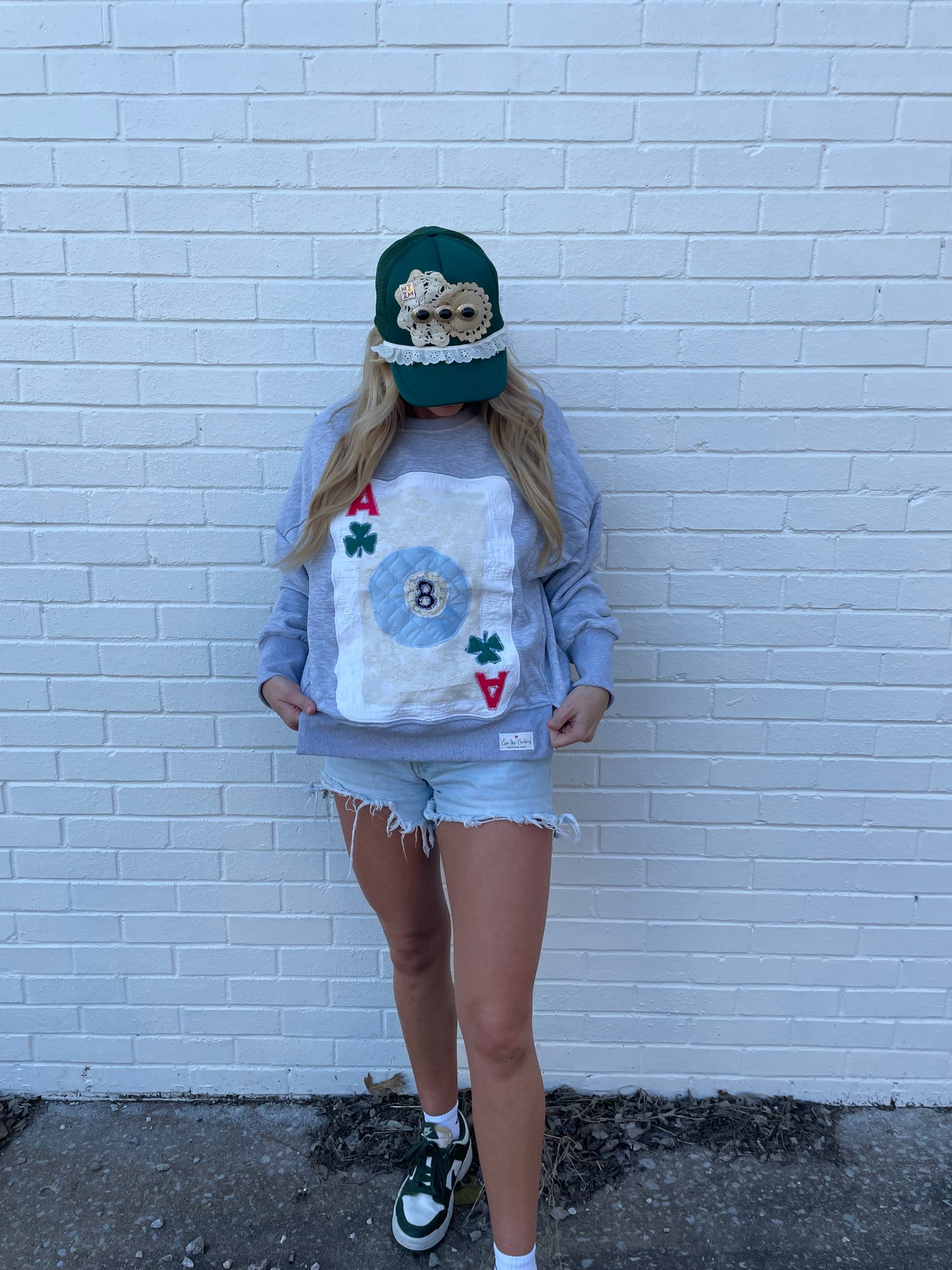 Magic Eight Ball Sweatshirt-Grey