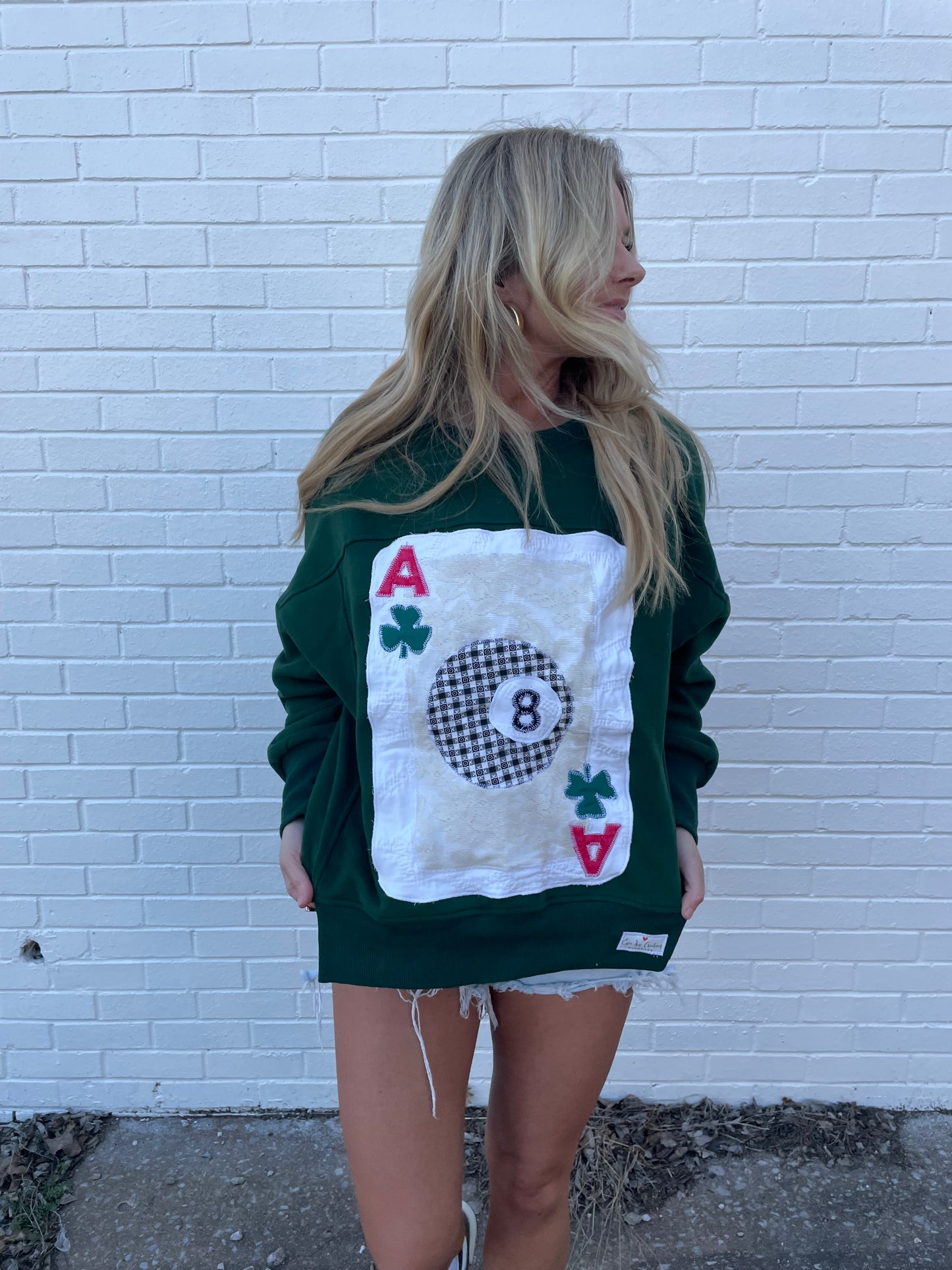 Magic Eight Ball Sweatshirt-Green