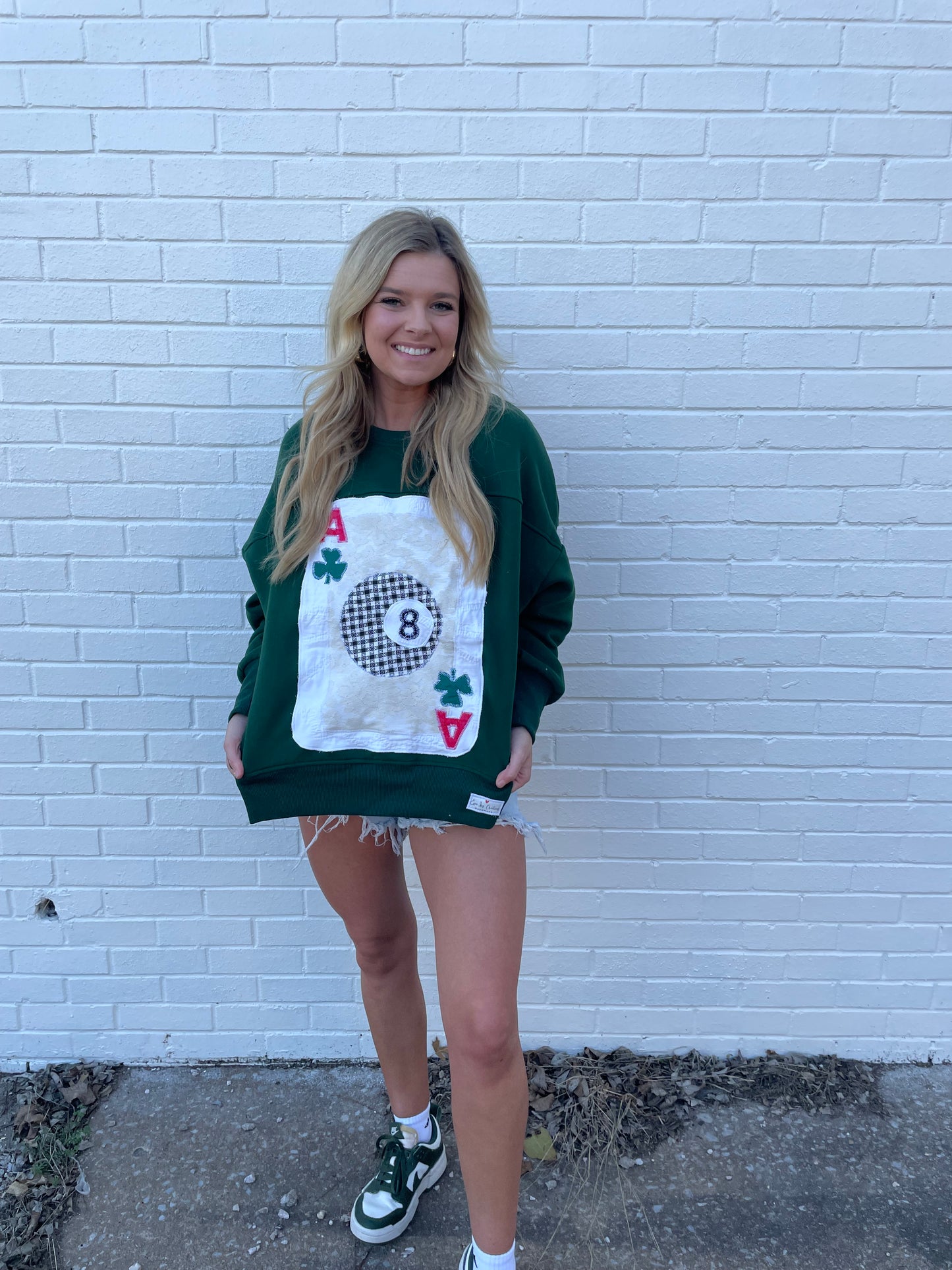 Magic Eight Ball Sweatshirt-Green
