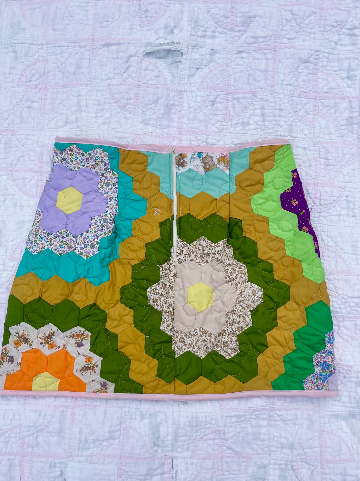 Flower Garden Quilt Skirt