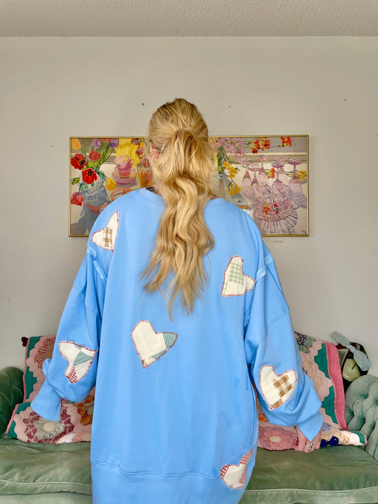 Feeling Blue Heart Sweatshirt