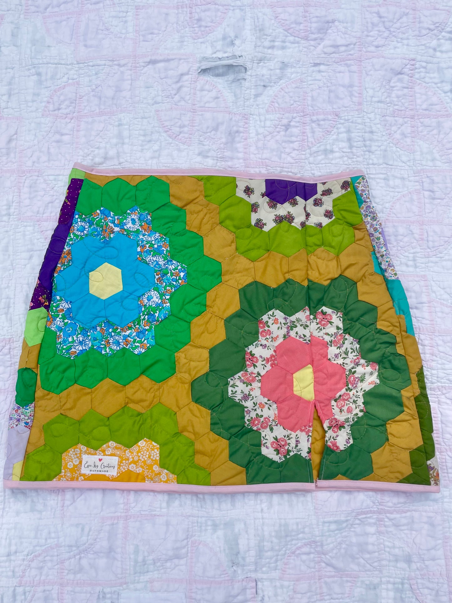 Flower Garden Quilt Skirt